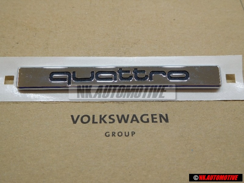 Audi Originale QUATTRO Posteriore Logo Emblema Scritta Cromo - 8D5853737F 2ZZ