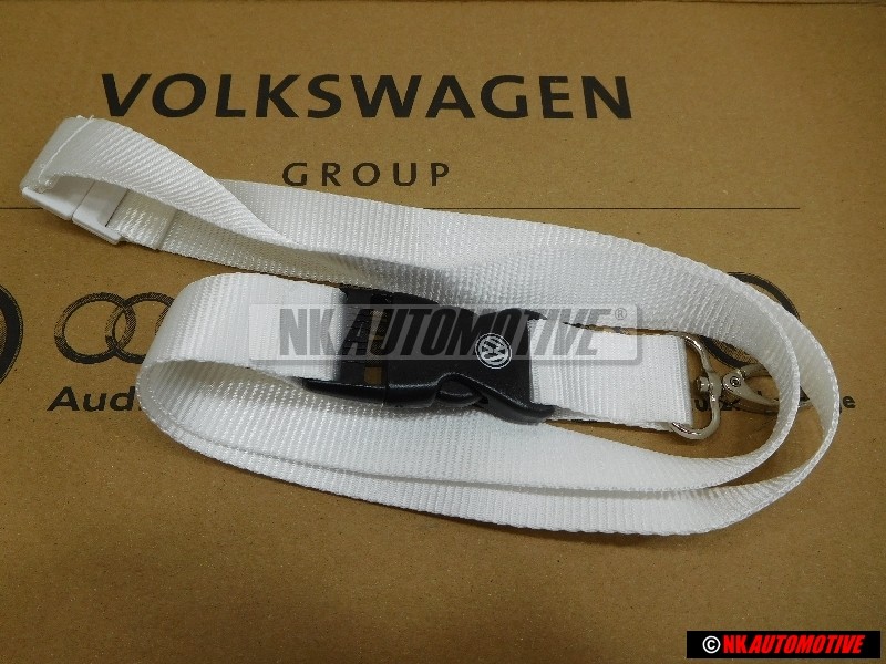 VW Originale Laccio Portachiavi Bianco - 000087610S 084