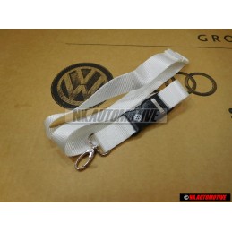 VW Originale Laccio Portachiavi Bianco - 000087610S 084