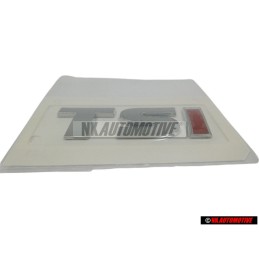 VW Originale TSI Posteriore Logo Emblema Scritta Cromo Rosso - 5K0853675M GQF