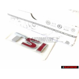 VW Originale TSI Posteriore Logo Emblema Scritta Cromo Rosso - 5K0853675N GQF