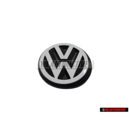 VW Originale Posteriore Logo Emblema Simbolo Nero Bianco - 191853601B QK6