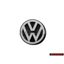 VW Originale Posteriore Logo Emblema Simbolo Nero Bianco - 191853601B QK6