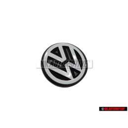 VW Originale Posteriore Logo Emblema Simbolo Nero Bianco - 191853601B QK6