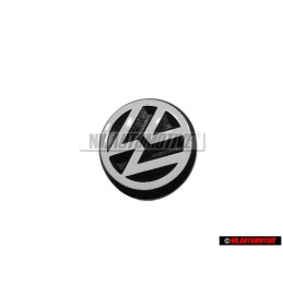 VW Originale Posteriore Logo Emblema Simbolo Nero Bianco - 191853601B QK6