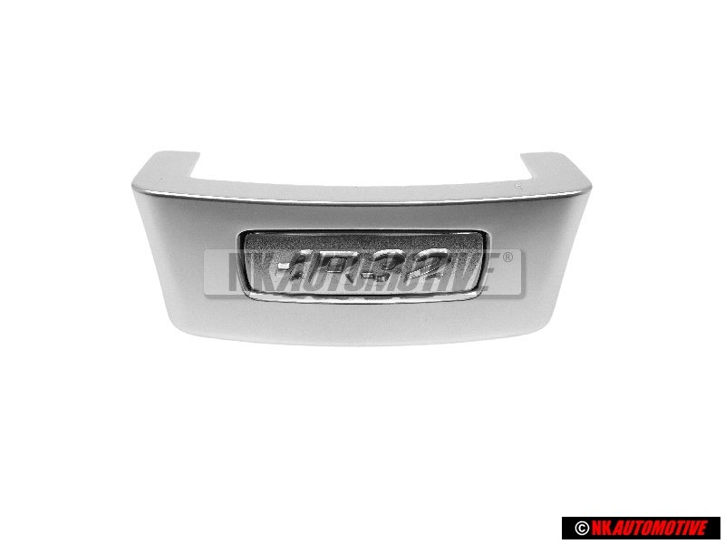 VW Originale R32 Volante Placca Logo Emblema Simbolo Alluminio - 1K0419685S 3Q7