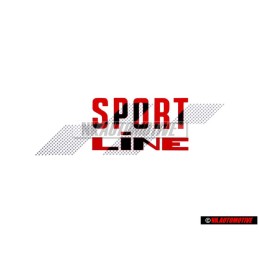 VW Originale Scritta Pellicola Rosso/Nero - 155853901D BYQ