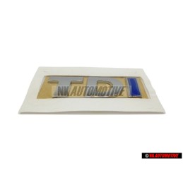 VW Originale TDI Posteriore Logo Emblema Scritta Cromo Blu - 5K0853675AJHCE