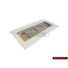 VW Originale TDI Posteriore Logo Emblema Scritta Cromo Blu - 5K0853675AJHCE
