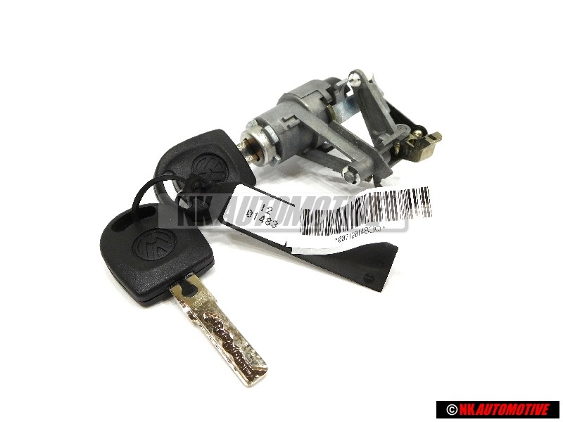 VW Originale Cilindro Serratura Con Chiavi E Scatola - 1J6827297G