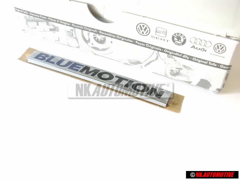 VW Originale BLUE MOTION Posteriore Logo Emblema Scritta Cromo - 6R0853675G WWS
