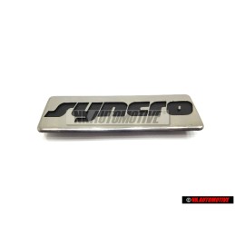 VW Originale SYNCRO Lato Logo Emblema Scritta Nero Cromo - 191853714A GX2
