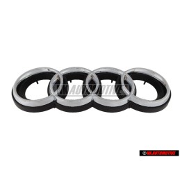 Audi Originale Anelli Fronte Logo Emblema Simbolo Nero Cromo RS2 - 8A0853600