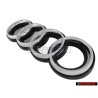 Audi Originale Anelli Fronte Logo Emblema Simbolo Nero Cromo RS2 - 8A0853600