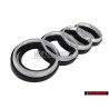 Audi Originale Anelli Fronte Logo Emblema Simbolo Nero Cromo RS2 - 8A0853600