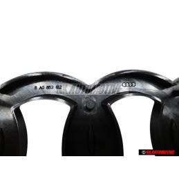 Audi Originale Anelli Fronte Logo Emblema Simbolo Nero Cromo RS2 - 8A0853600