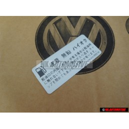 VW Originale Targhetta Adesiva Per Rifornimento Carburante - 1H0010093H