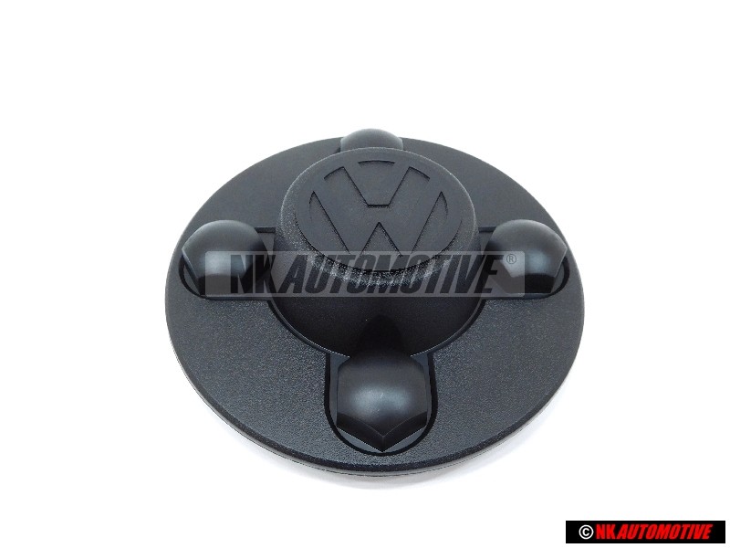 VW Originale Copriruota Nero Satinato - 1H0601171 01C
