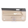 VW Originale Rivestimento Porta Pelle Nero/Beige Chiaro - 1J3867011CGFWZ