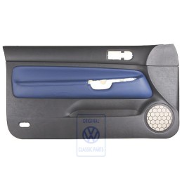 VW Originale Rivestimento Porta Pelle Nero/Blu Orbita - 1J3867011CGGEC