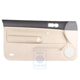 VW Originale Rivestimento Porta (Pelle) Nero/Beige Chiaro - 1J3867011CJFWZ