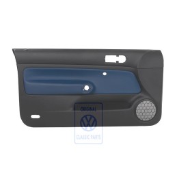 VW Originale Rivestimento Porta (Pelle) Nero/Jazzblue - 1J3867011DNHSE