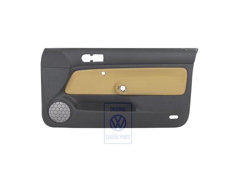 VW Originale Rivestimento Porta Tessuto Nero/Giallo - 1J3867012CCGRE