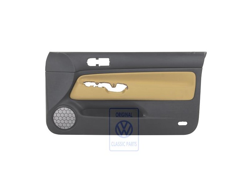 VW Originale Rivestimento Porta (Tessuto) Nero/Giallo - 1J3867012CDGRE