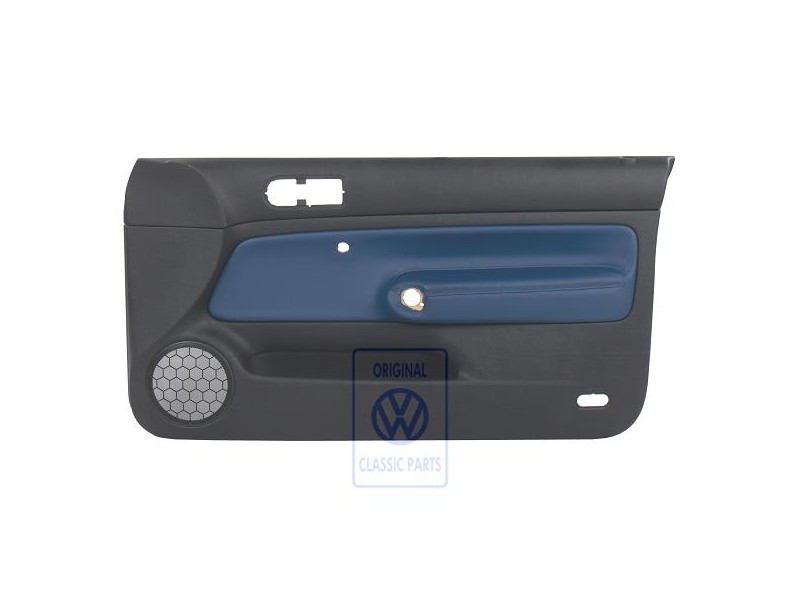 VW Originale Rivestimento Porta (Pelle) Nero/Blu Orbita - 1J3867012CNGEC