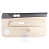 VW Originale Rivestimento Porta Pelle Nero/Beige Chiaro - 1J3867012CPFWZ