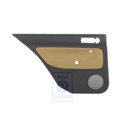 VW Originale Rivestimento Porta (Pelle) Nero/Jazzblue - 1J3867012EDHSE