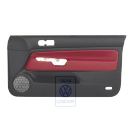 VW Originale Rivestimento Porta (Pelle) Rosso - 1J3867012EDLLD