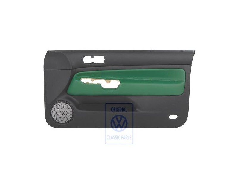 VW Originale Rivestimento Porta (Pelle) Verde - 1J3867012EDLLE