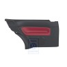 VW Originale Rivestimento Laterale (Pelle) Rosso - 1J3867043CBLLD