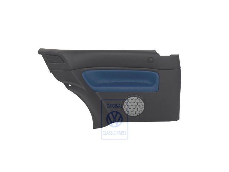 VW Originale Rivestimento Laterale (Pelle) Nero/Jazzblue - 1J3867043CCHSE