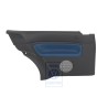 VW Originale Rivestimento Laterale (Pelle) Nero/Jazzblue - 1J3867043CCHSE