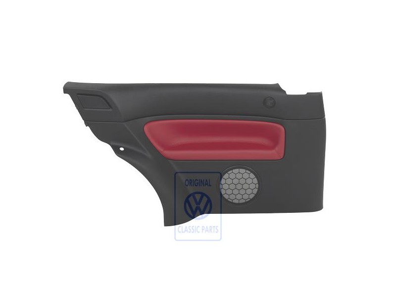 VW Originale Rivestimento Laterale (Pelle) Rosso - 1J3867043CCLLD