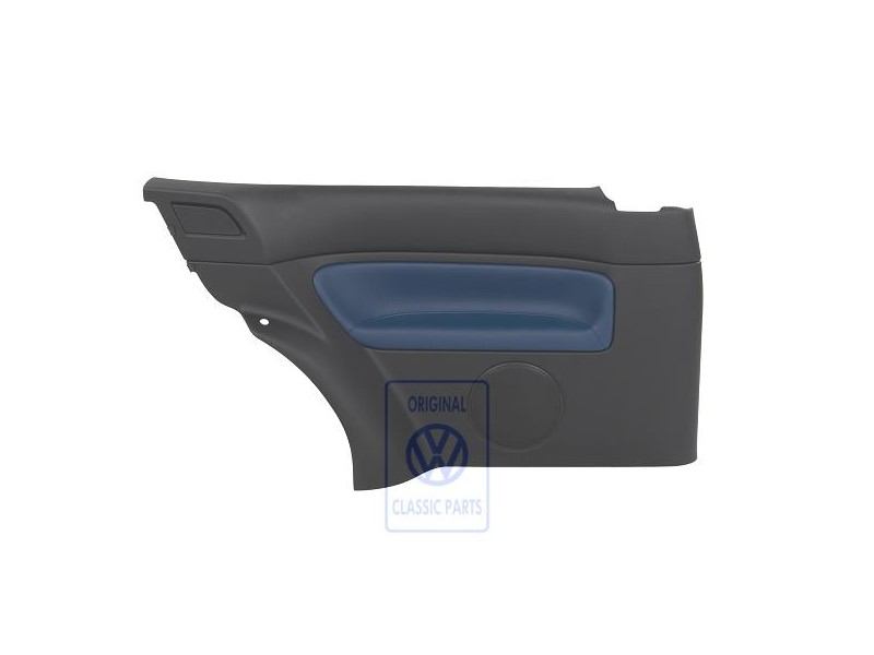 VW Originale Rivestimento Laterale (Pelle) Nero/Jazzblue - 1J3867043CMHSE