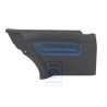 VW Originale Rivestimento Laterale (Pelle) Nero/Jazzblue - 1J3867043CMHSE
