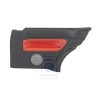 VW Originale Rivestimento Laterale (Pelle) Nero/Arancio Tropic - 1J3867044AQGEB