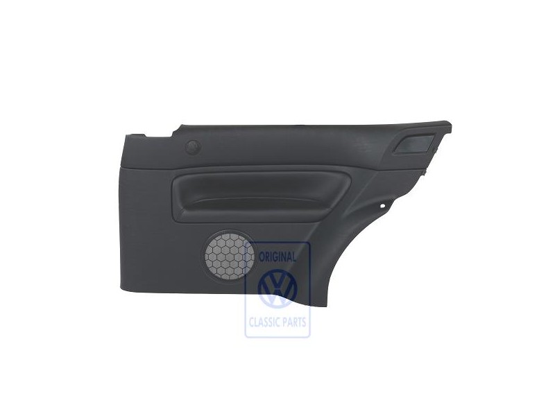 VW Originale Rivestimento Laterale (Pelle) Nero/Nero - 1J3867044AQGEN
