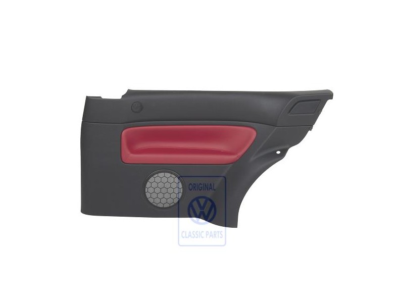 VW Originale Rivestimento Laterale (Pelle) Rosso - 1J3867044CCLLD