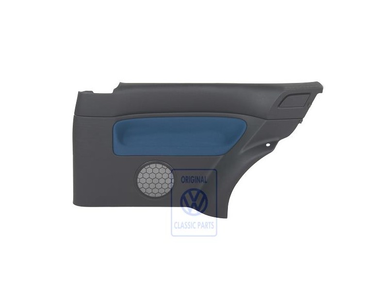 VW Originale Rivest. Laterale (Tessuto) Nero/Blu - 1J3867044CGHYX