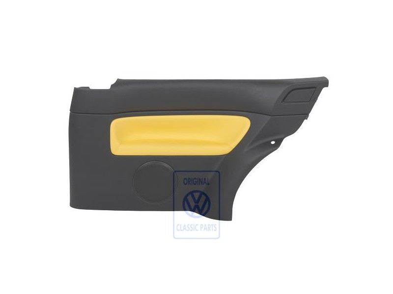 VW Originale Rivestimento Laterale (Pelle) Nero/Jazzblue - 1J3867044CMHSE
