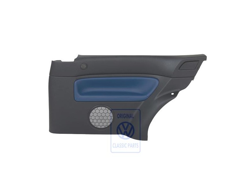 VW Originale Rivestimento Laterale (Pelle) Nero/Jazzblue - 1J3867044CNHSE