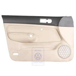 VW Originale Rivestimento Porta (Pelle) Nero/Beige Chiaro - 1J4867011DJFWZ