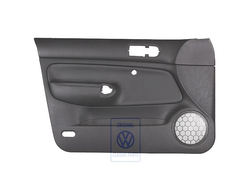 VW Originale Rivestimento Porta Pelle Nero/Nero - 1J4867011DJGEN