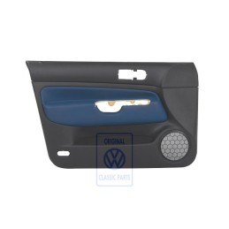 VW Originale Rivestimento Porta (Pelle) Nero/Jazzblue - 1J4867011FDHSE