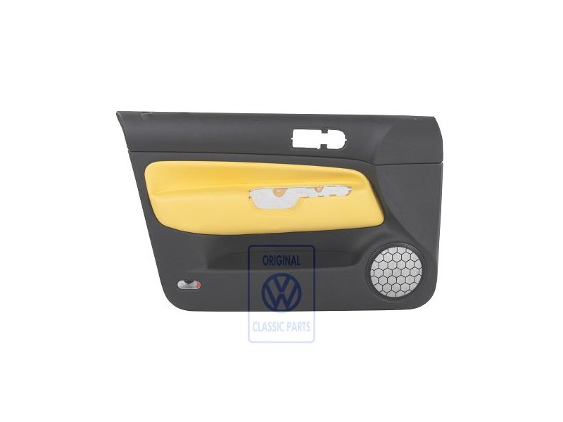 VW Originale Rivestimento Porta (Pelle) Giallo - 1J4867011FDHUV