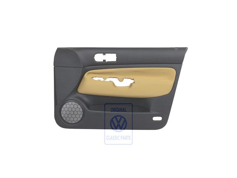 VW Originale Rivestimento Porta (Tessuto) Nero/Giallo - 1J4867012CKGRE